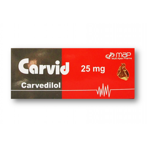CARVID 25MG TAB