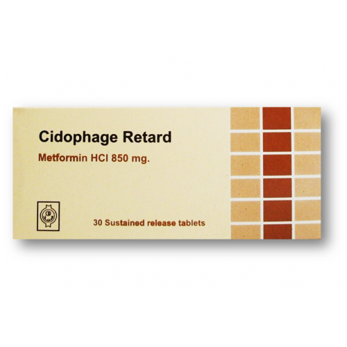 CIDOPHAGE RET 850MG 60 TAB