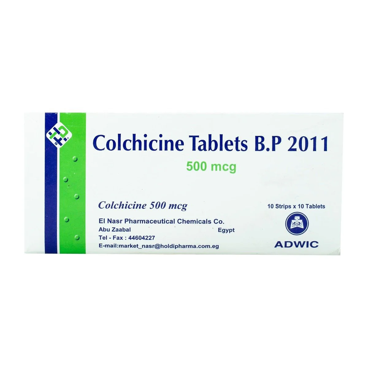 COLCHICINE 500MG 100 TAB