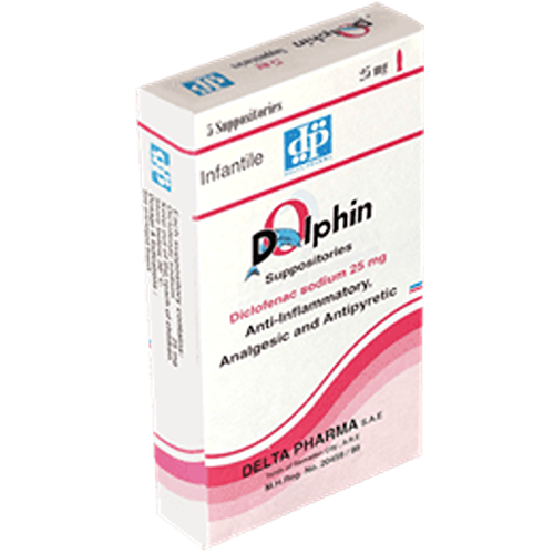 dolphin 25mg 10 supp