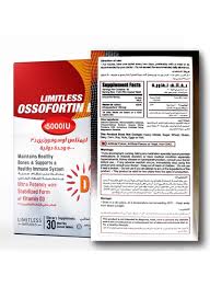 LIMITLESS OSSOFORTIN D3 5000 IU TAB